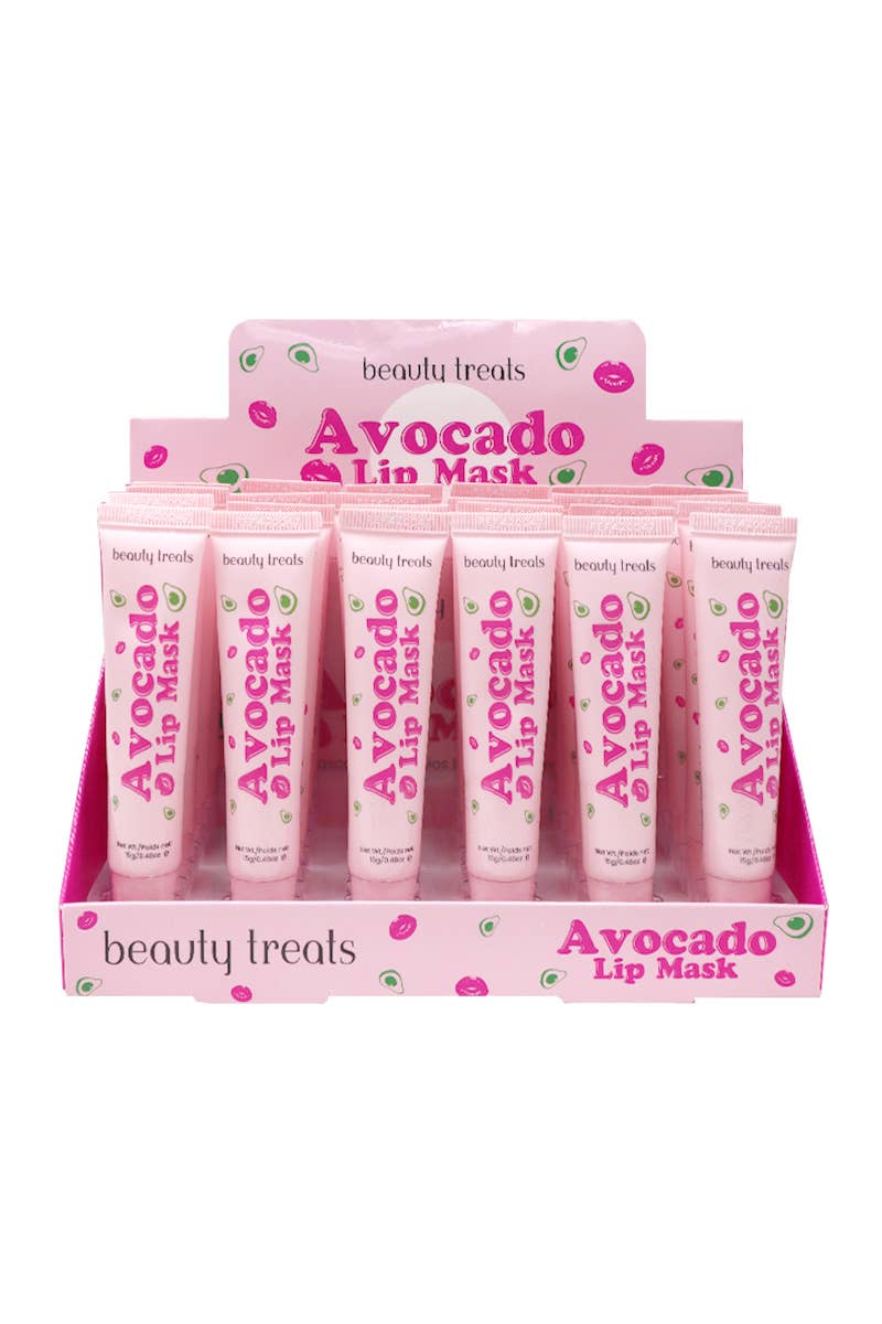 PINEAPPLE Beauty - Wholesale Lip Treatment/Mask - Beauty Treats 518 Avocado Lip Mask - 24pcs1