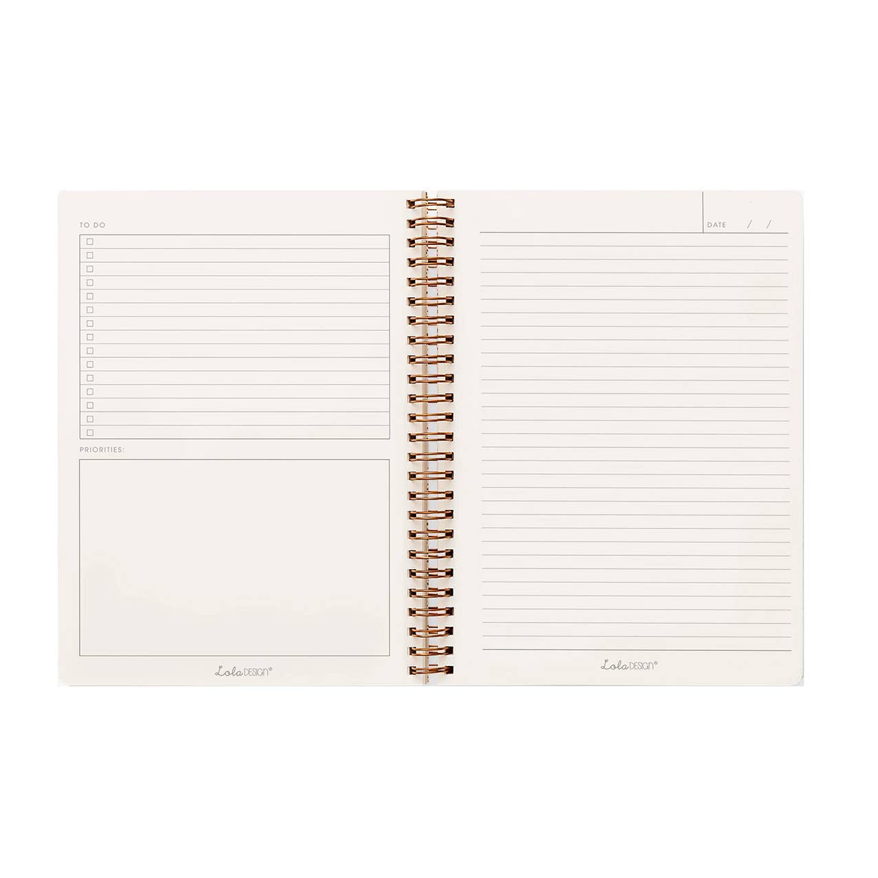 Lola Design Ltd - Wholesale Notebook - Wiro Bound Bee Luxury Organiser Notebook2