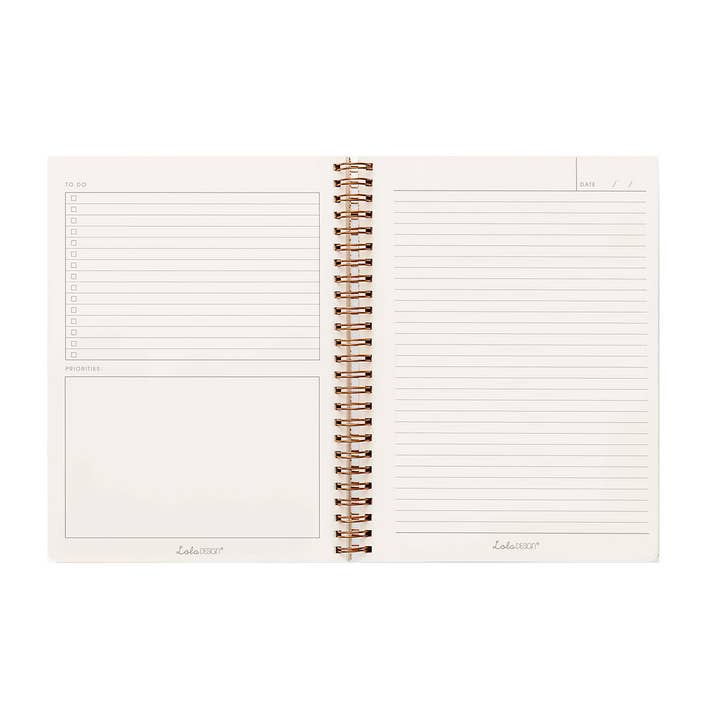 Lola Design Ltd - Wholesale Notebook - Wiro Bound Bee Luxury Organiser Notebook2