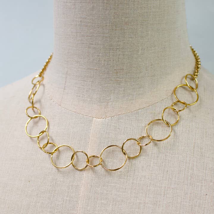 Kara Kreis Kettenhalskette|Gold für den Großhandel von a.v. max
