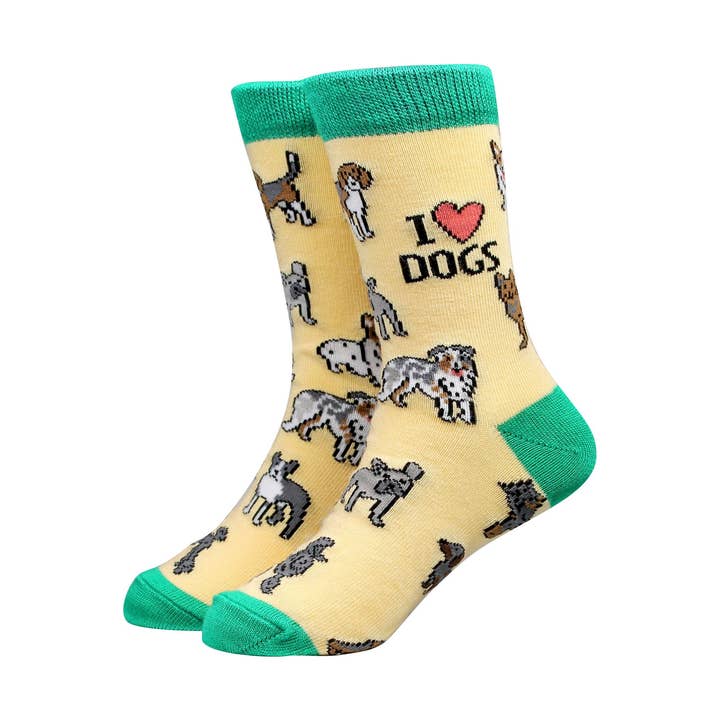 Love Dogs - Unisex Kids Bamboo Socks by Sock Therapy for wholesale by Smiling Faces