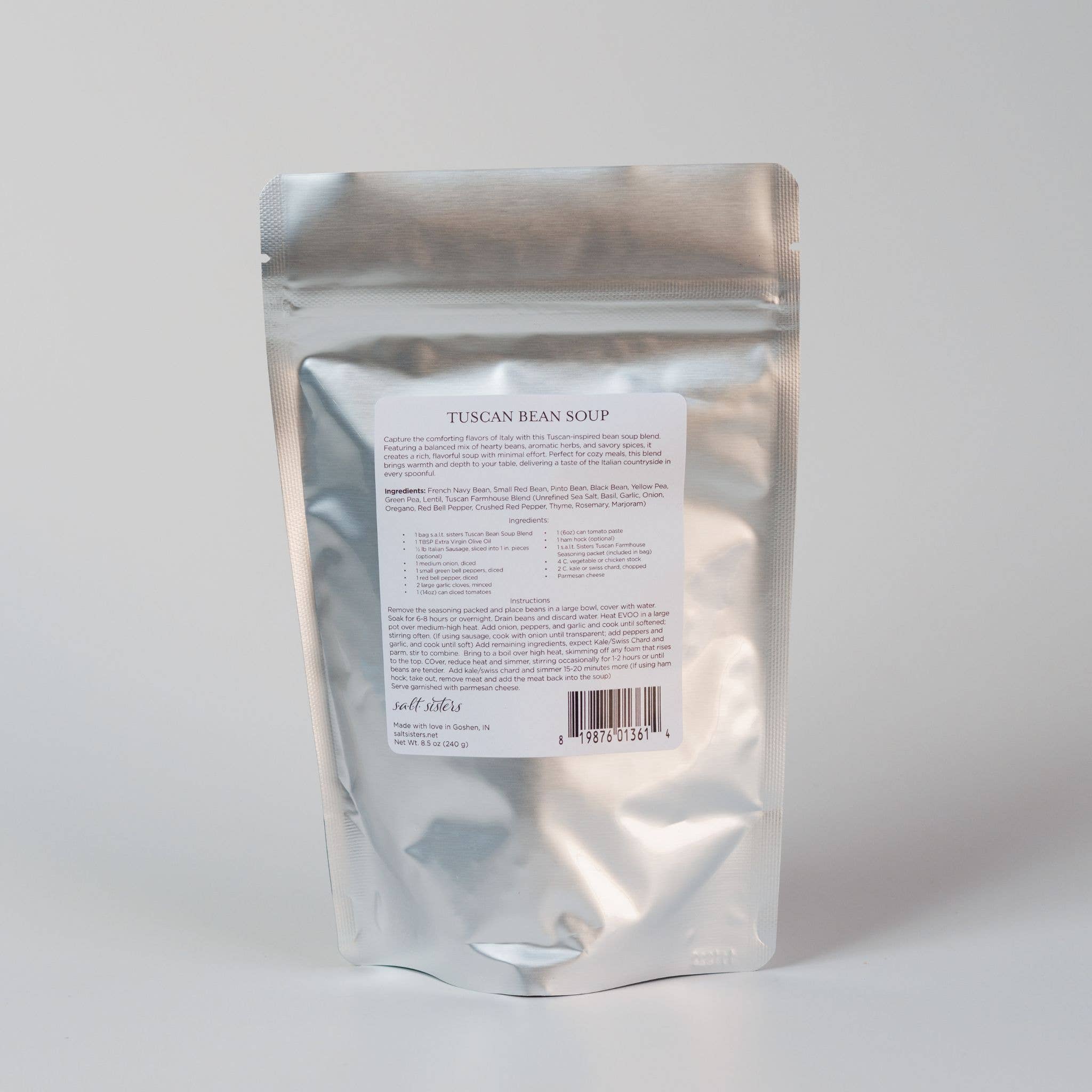 Salt Sisters – wholesale Soppa – Helt naturlig soppa - toskansk böna - 8,5 oz1