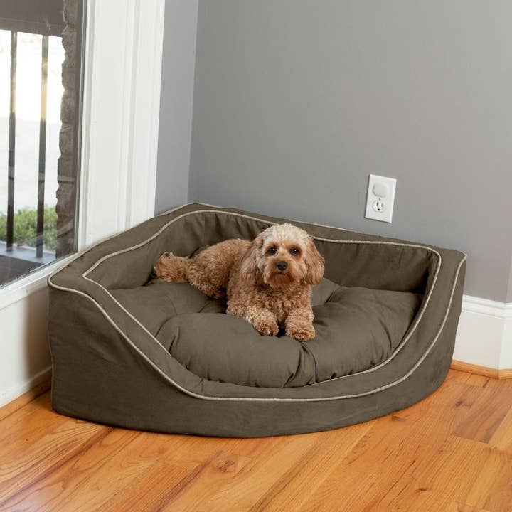 Snoozer - Wholesale Pet Bed - Dog - Luxury Overstuffed Corner Dog Bed with Microsuede
