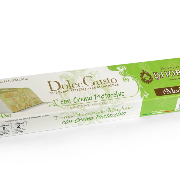Torrone Di Iorio Federico Dentecane - Wholesale Nougat - Soft Pistachio Nougat DOLCE GUSTO