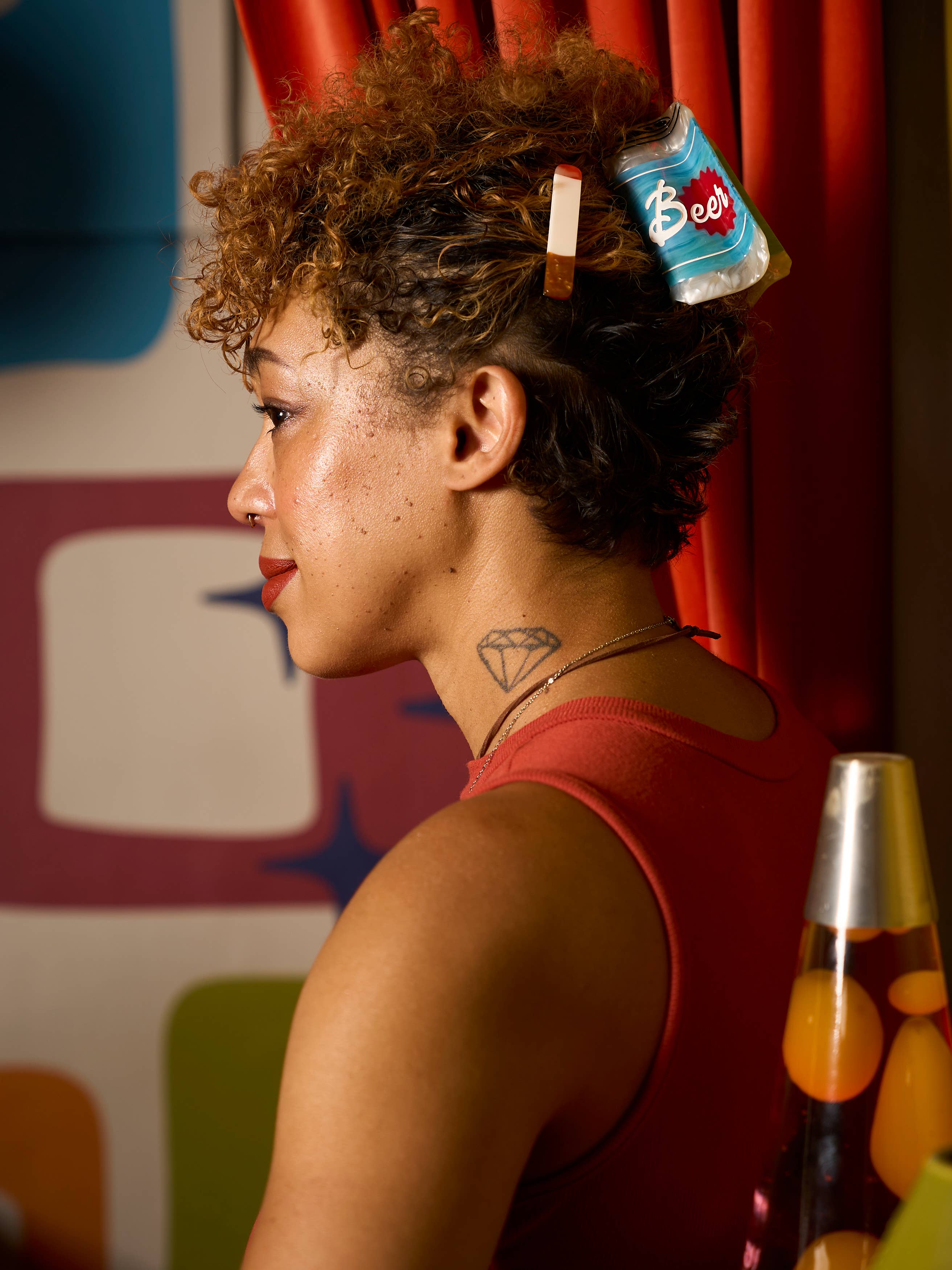 Peach Beast - Wholesale Hair Clip - Women's - Cigarette Acetate Hair Clips 2