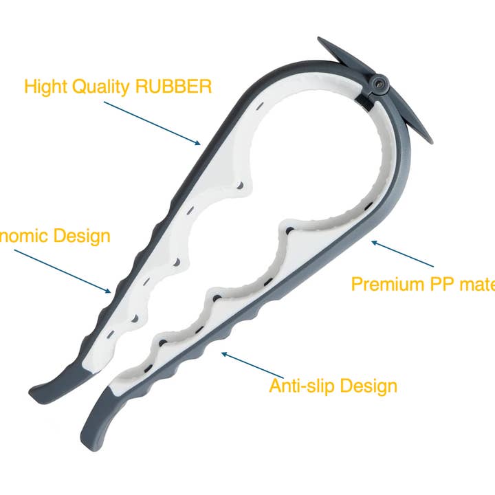 Dura Living LLC - Wholesale Kitchen Tool/Gadget - UNIVERSAL BOTTLE AND JAR OPENER SET- GREY5