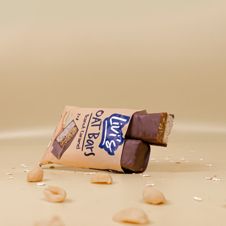 Livi's - Wholesale Snack Bar - Oat bar with dark chocolate peanut caramel organic2