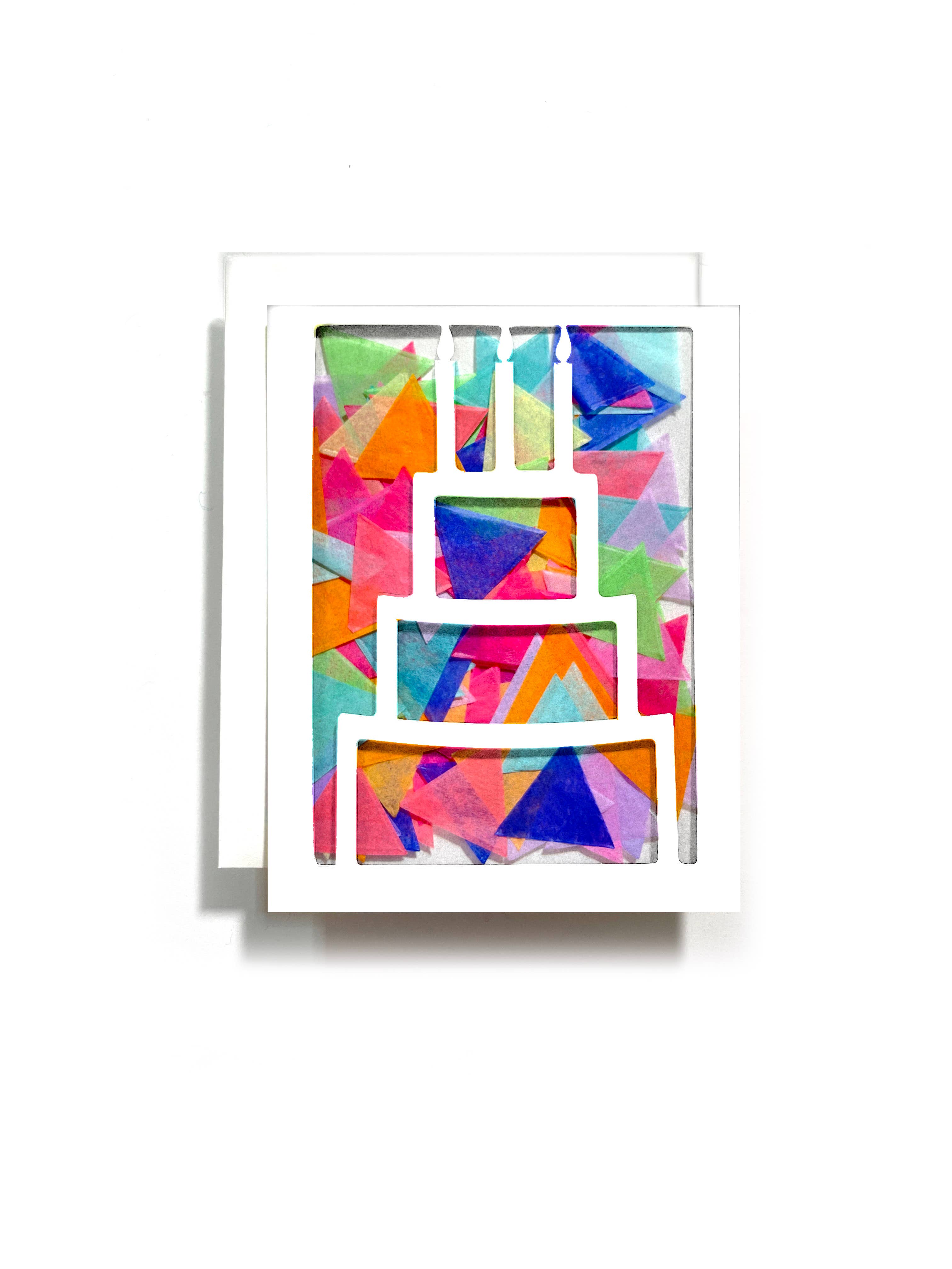 The Paper Curator - Wholesale Birthday card - Birthday Cake Confetti Card | Adult Birthday | Greeting Card4