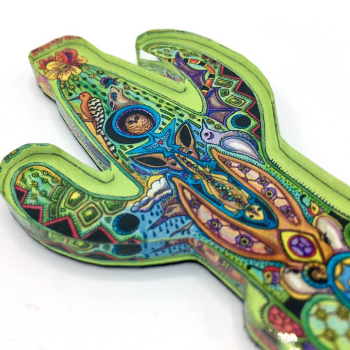 Cactus Magnets, Keychains and Pins for wholesale by EarthArt International