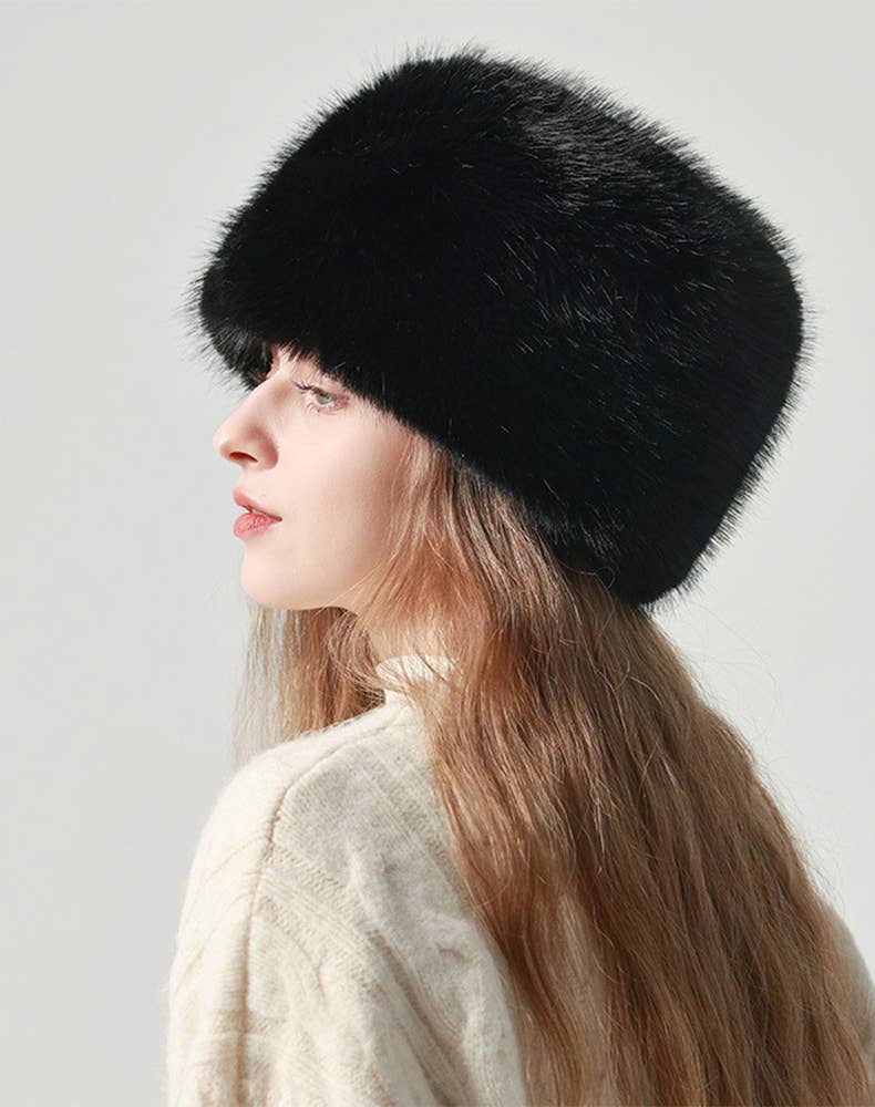 Crave by FW - Wholesale Bucket Hat - Women's - Fuzzy Furry Winter Faux Fur Hat Warm Fluffy Bucket Hat10
