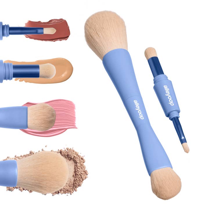Alleyoop Makeup - Wholesale Makeup Brush Set - Overachiever - 4-in-1 Makeup Brushes