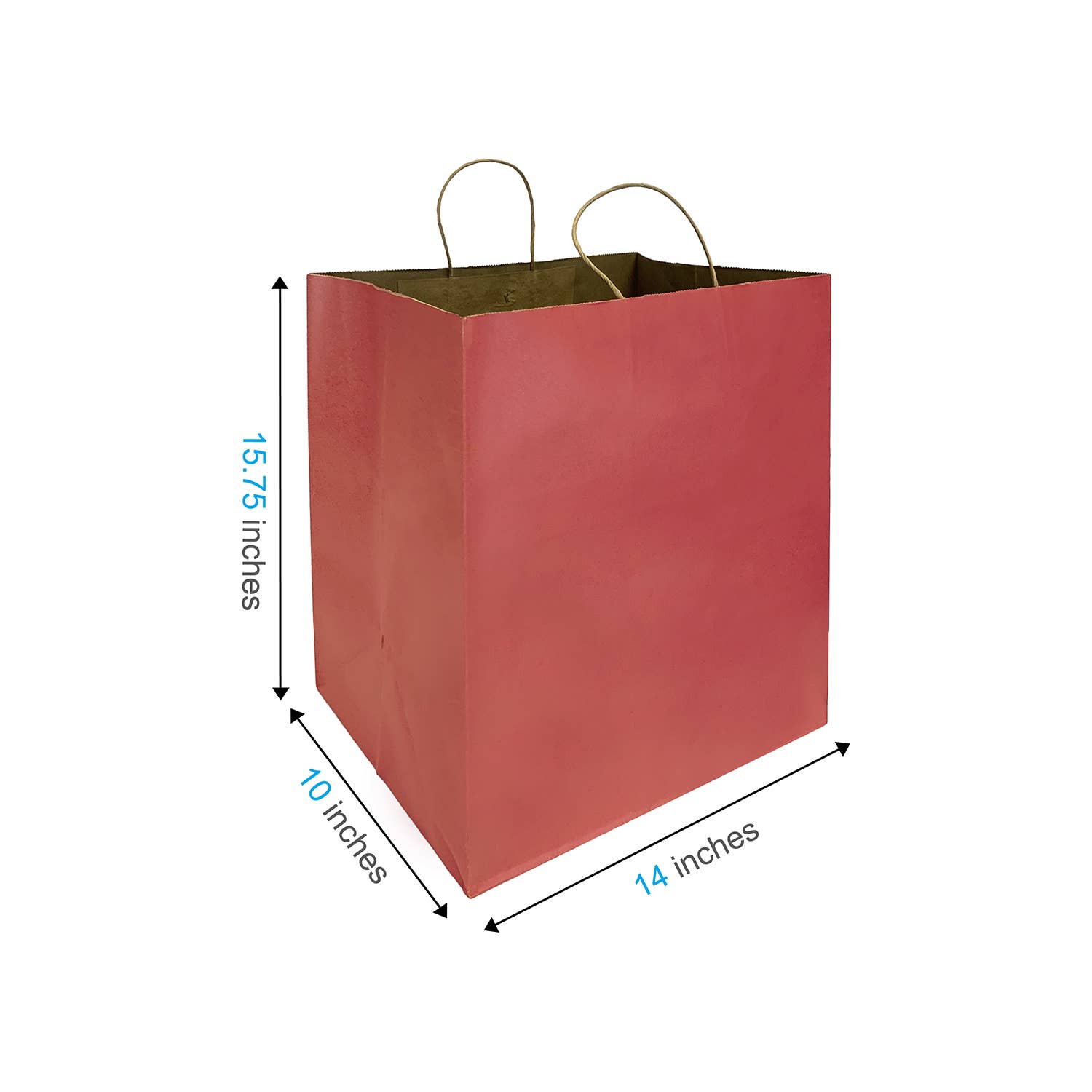 Kis Paper - Wholesale Gift Bag - Super Royal 14x10x15.75 inches Color Paper Bag Twist Handle6