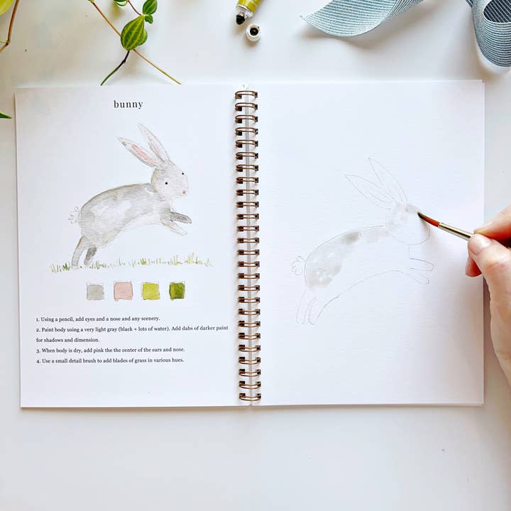 emily lex studio - Wholesale Sketchbook/Sketchpad - animals watercolor workbook