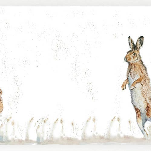 Ceramic Platter - Harvest Hares for wholesale by Country Creation