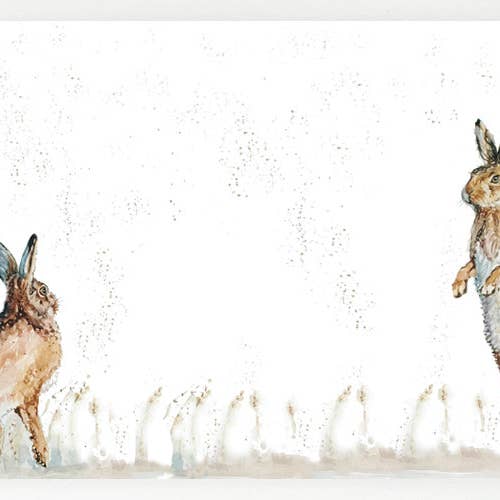 Ceramic Platter - Harvest Hares for wholesale by Country Creation