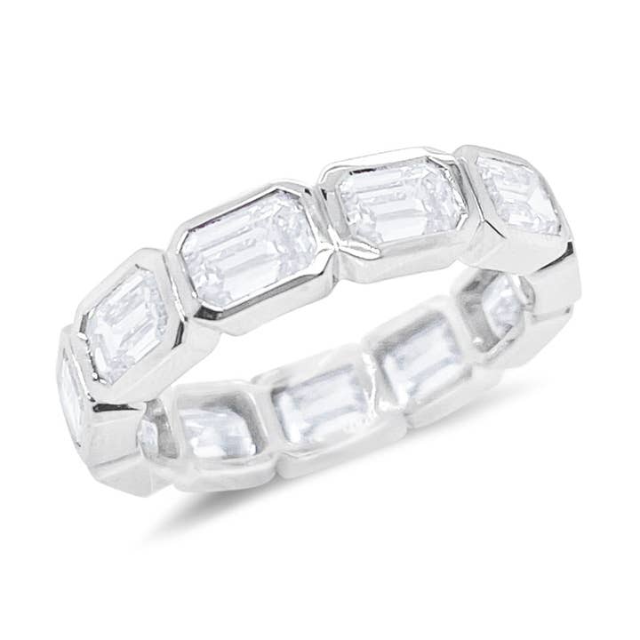 4.23 Ct Baguette Lab Grown Diamond Eternity Band for wholesale by Meira T