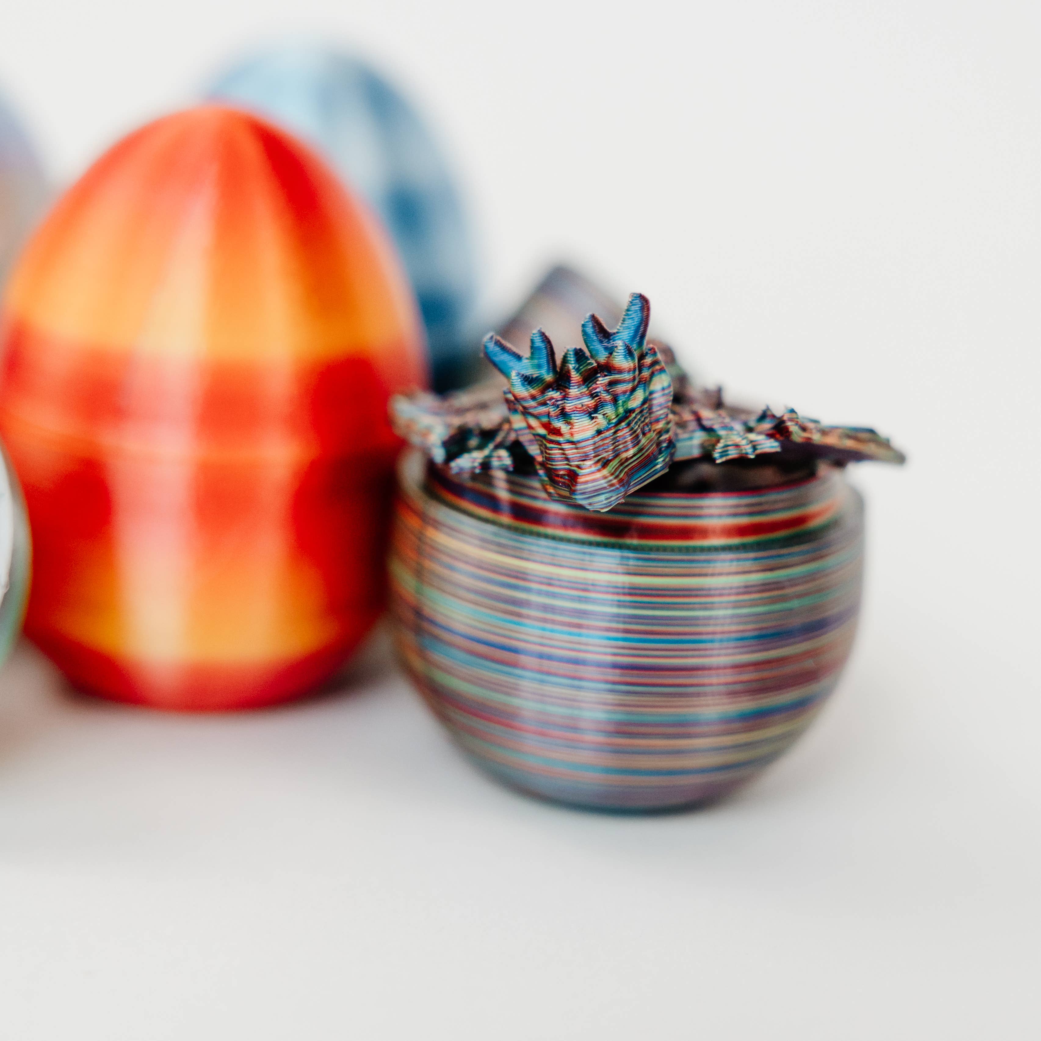 Ruby’s dragons – wholesale Figurine toy – Kids – Small 3D Printed Mystery Dragon Egg Sets – Assorted 6-Pack5