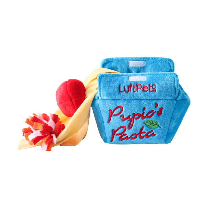 LUFTPETS - Wholesale Pet Plush Toy - Dog - Pasta Snuffle Toy for Dogs – Crinkly & Squeaky Enrichment 28