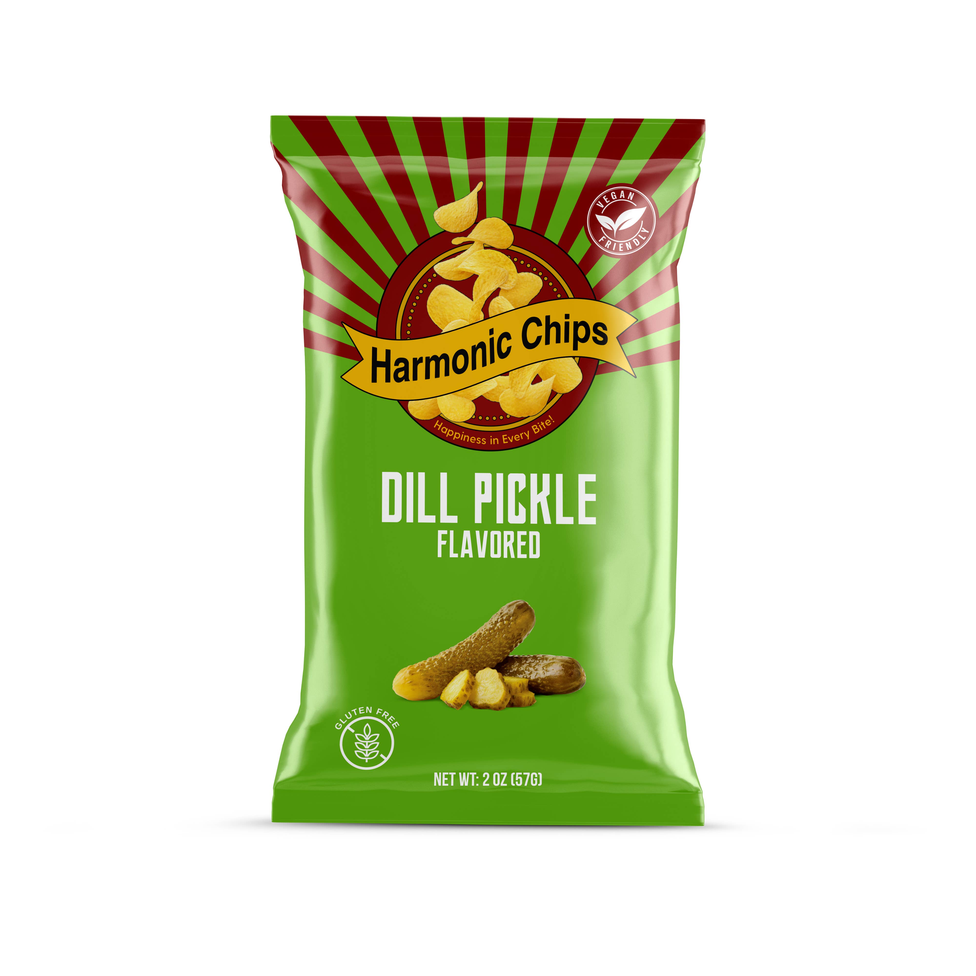 Harmonic Chips LLC - Wholesale Chips - Harmonic Chips Dill Pickle