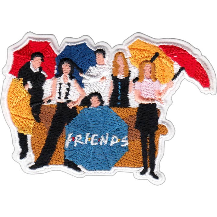 Patch - Friends - Foto di gruppo sul divano con ombrelli per la vendita all'ingrosso da parte di Square Deal Recordings & Supplies