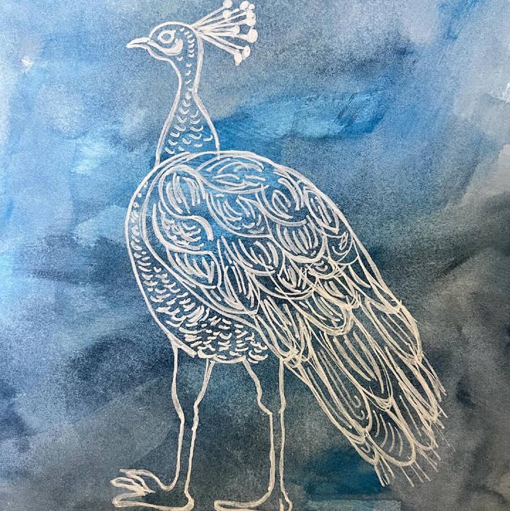 PriyaOriginalsArt - Wholesale Art Print - Peacock Dreams II0