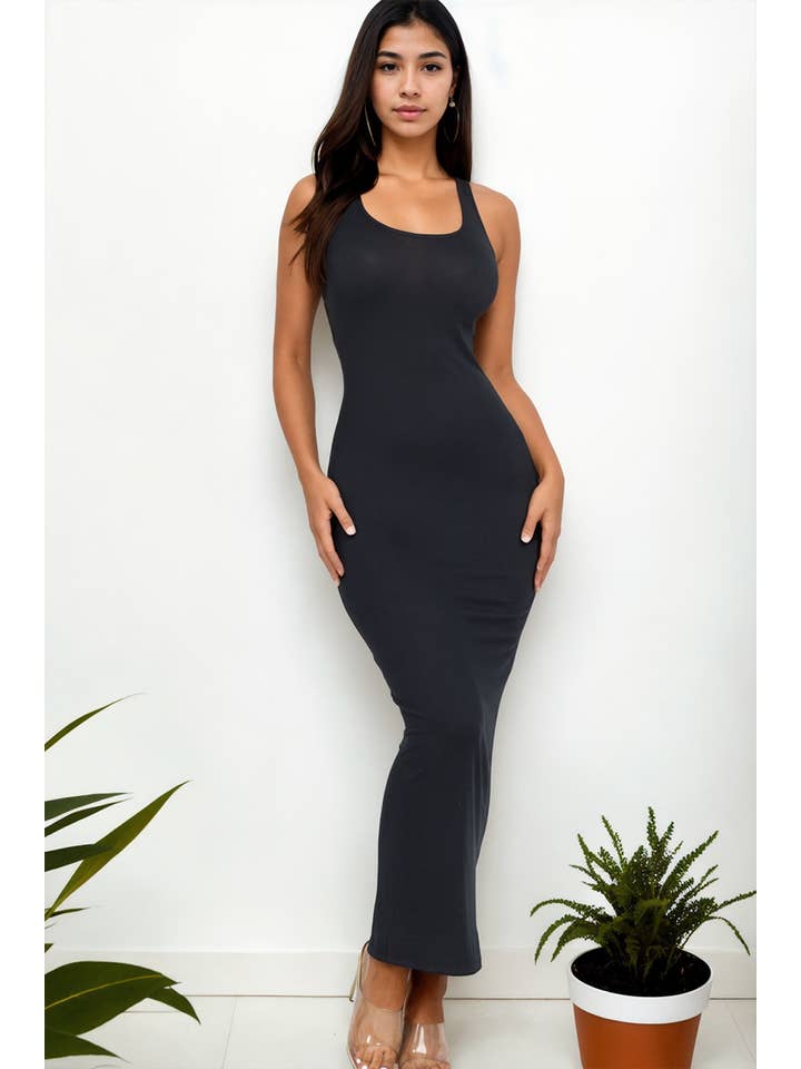 CAPELLA APPAREL - Wholesale Dress - Women's - Sleeveless Basic Maxi Dress