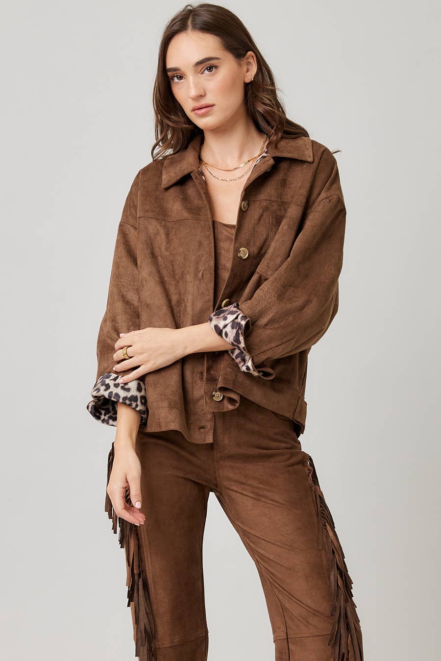 MOKA Veste en daim surdimensionnée en vente sur Faire6