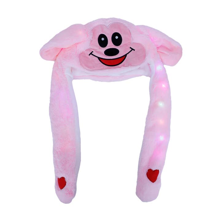 Cap Zone - Wholesale Beanie - Women's - Cartoon LED Light Up Interactive Ear Moving Hat