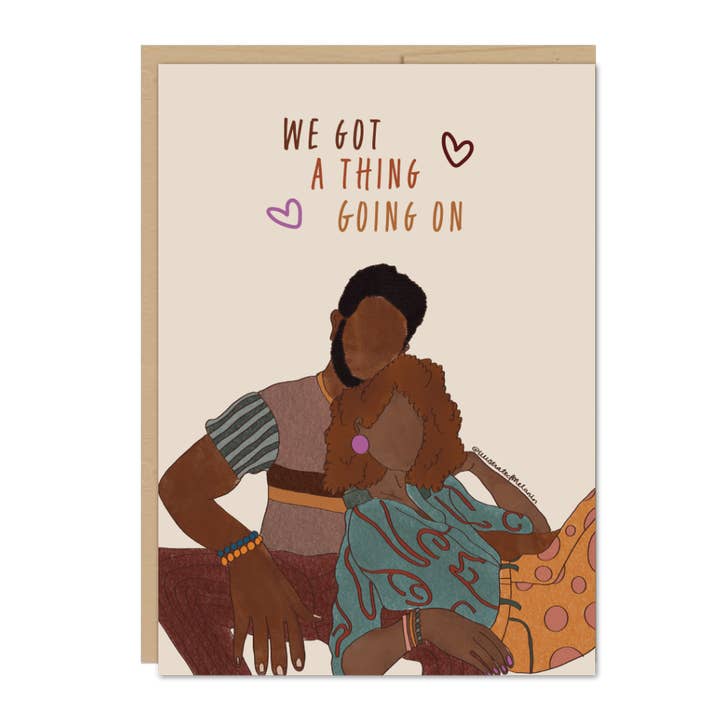 Black Love Greeting Card for wholesale by Illustrated Melanin