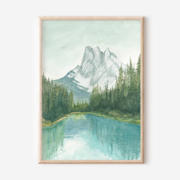 Emerald Lake | Fine Art Print for wholesale by Rebecca Sobbi Studio