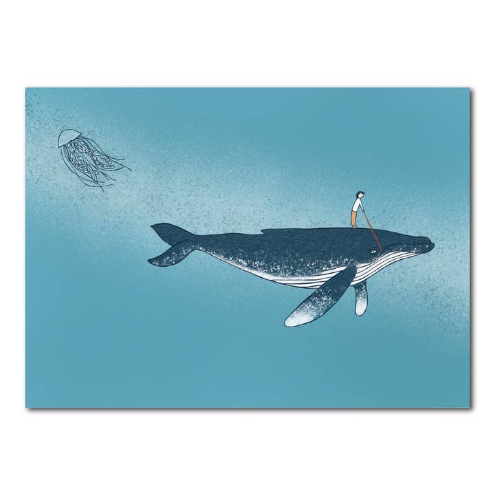 Studio Kvinna – Großhandel Grußkarten für den Alltag – Wal | Karte