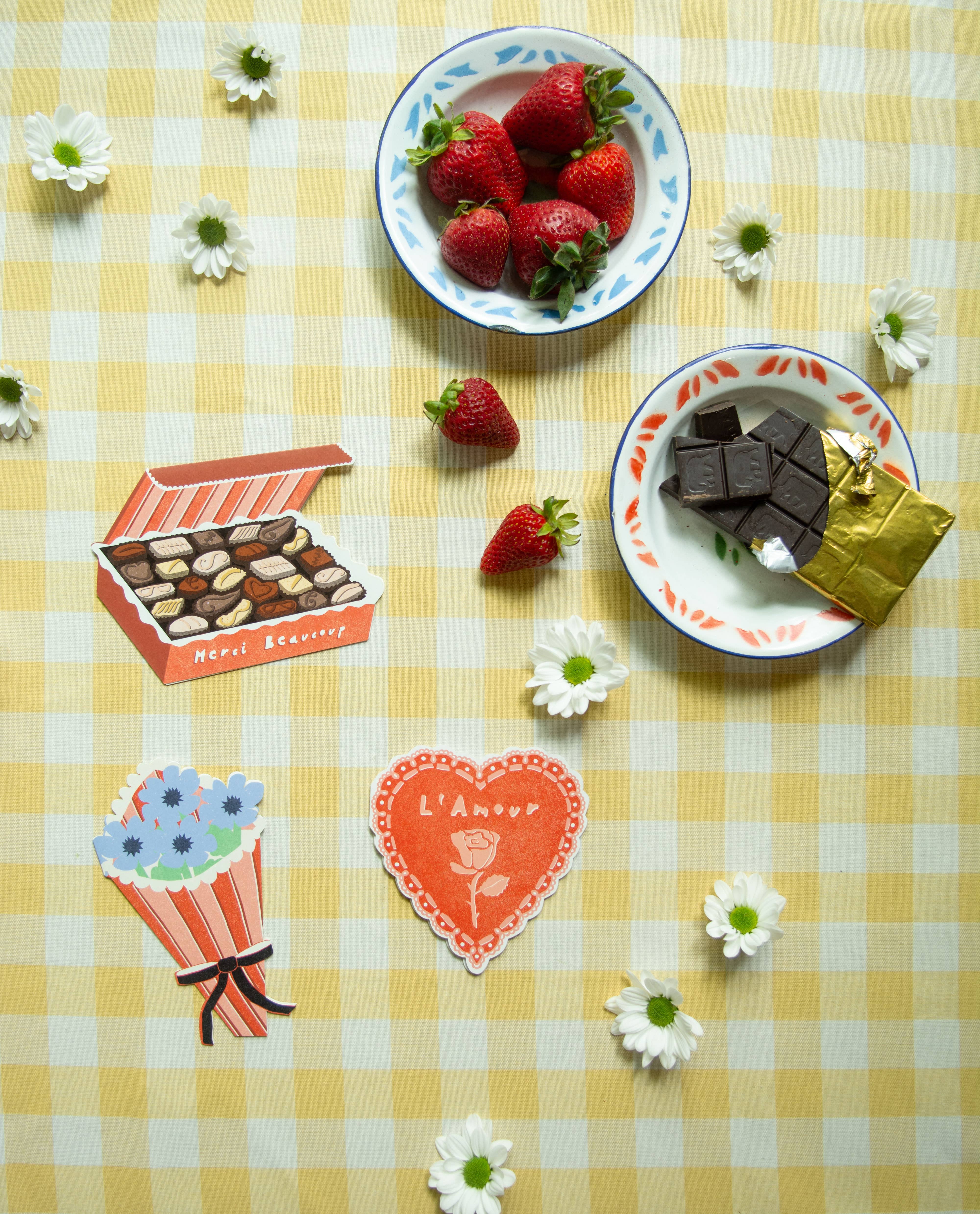 Isatopia - Vente Cartes de remerciements - Carte découpée Merci Chocolat Boîte Collection Amour2