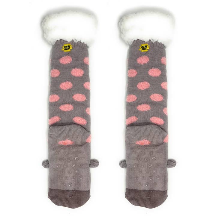 Oooh Yeah/Sock It Up/Oooh Geez Slippers - Wholesale Sock Slippers - Women's - Hip Hippo | Women's Funny Fluffy House Slippers Socks