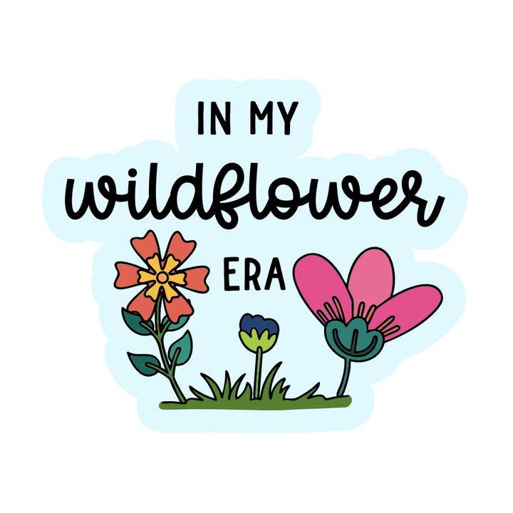 I Min Vildblomst-Æra Vinylklistermærke for engroshandel hos Mouthy Broad