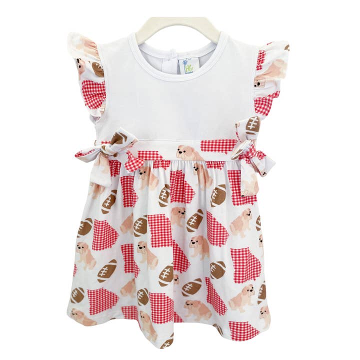 Bulldog Football Dress for wholesale by Huckleberry Hill Kids