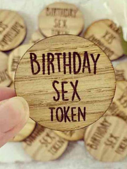 Valentine Birthday Sex Token for wholesale by The Funky Deer