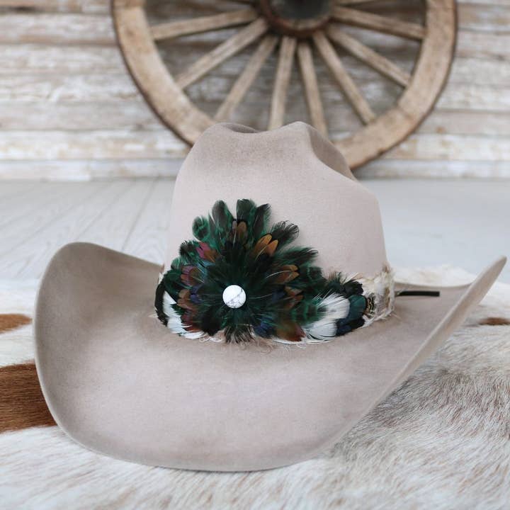 Willow Lane Hat Co. - Wholesale Hat Accessory - Women's - Western Feather Hat Band - Royal