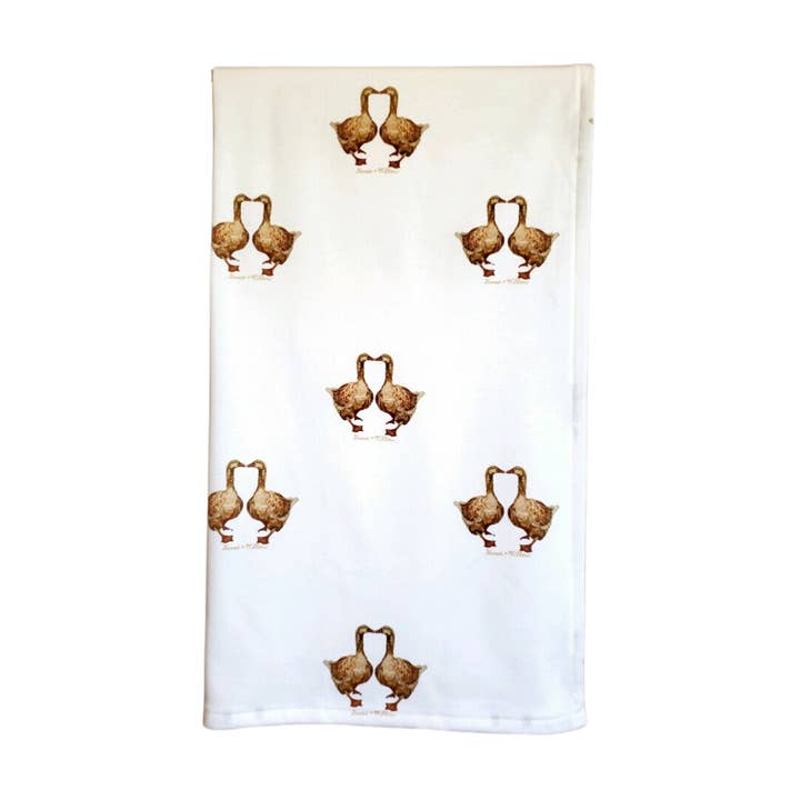 Baby Blanket - Kissing Geese for wholesale by Goose and Willow