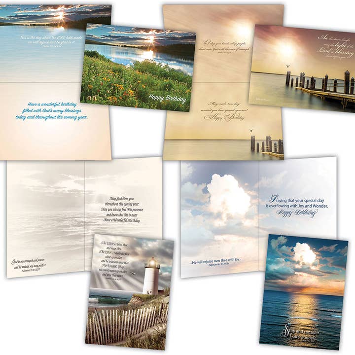 Crown Point Graphics - Wholesale Birthday Card - Birthday VII - Assorted Birthday Cards Box of 12
