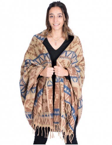 Kimago's Home - Wholesale Poncho - Women's - Cotton Wool Pashmina3