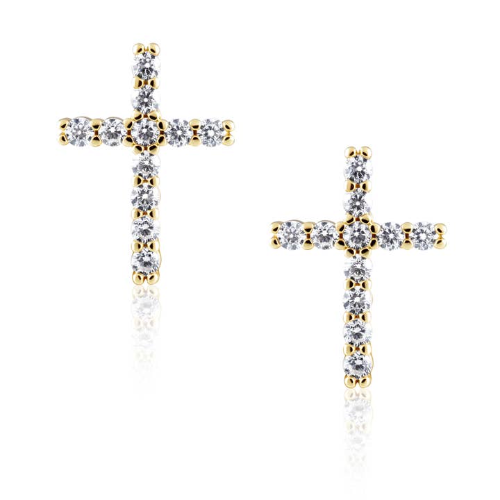 Borchia a croce Glitz per la vendita all'ingrosso da parte di Sahira Jewelry Design