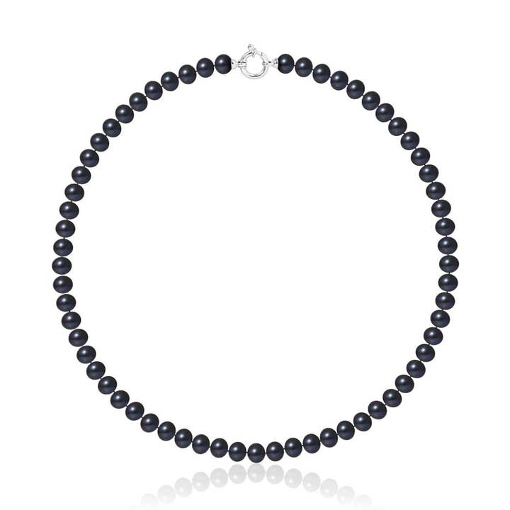 Collar Gargantilla Negro y Plata para venta al por mayor de Inspirations