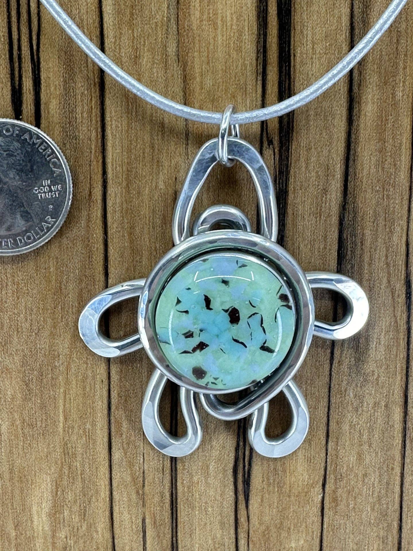 The Artist Jay - Wholesale Jewelry Set - Turtle - Fun - in Sea Foam , Mango Tango1