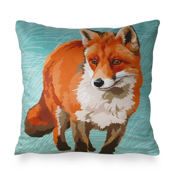 Fox Cushion Cover for wholesale by Leslie Gerry