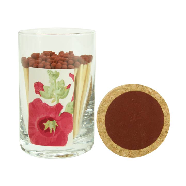 Matches in MINI glass "Fleur de Vie" for wholesale by Woloszyn