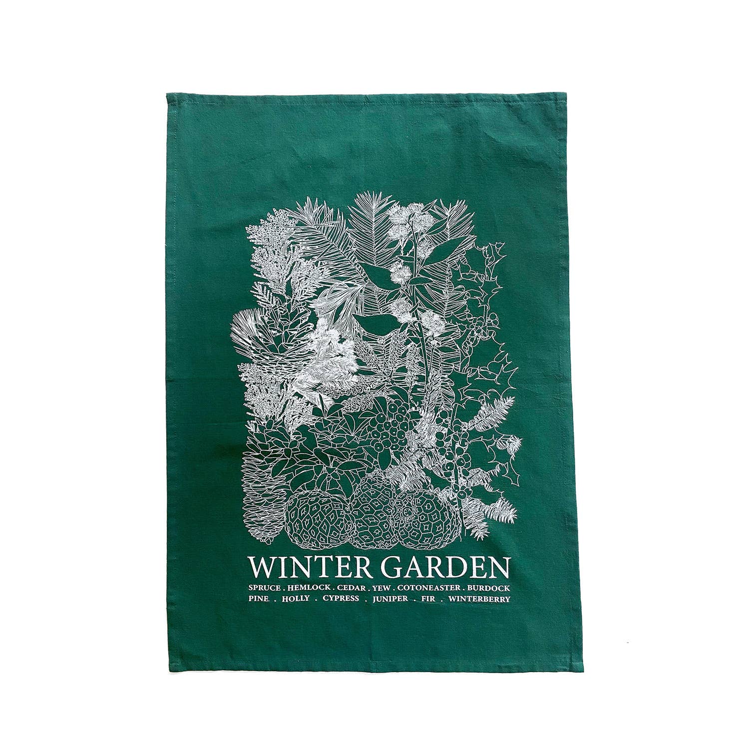 Planetarium - Wholesale Tea Towel - Winter Garden Hand-printed Tea Towel1
