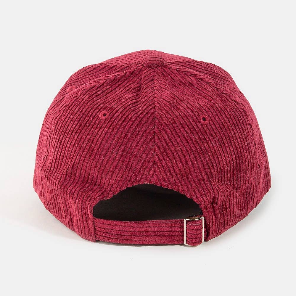 Collections by Fame Accessories - Wholesale Baseball Cap - Women's - Solid Tone Corduroy Trucker Hat6