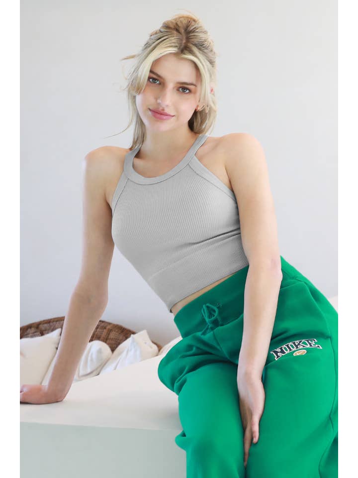 NIKIBIKI - Wholesale Tank Top - Women's - NS8273 - High Neck Cropped Tank Top