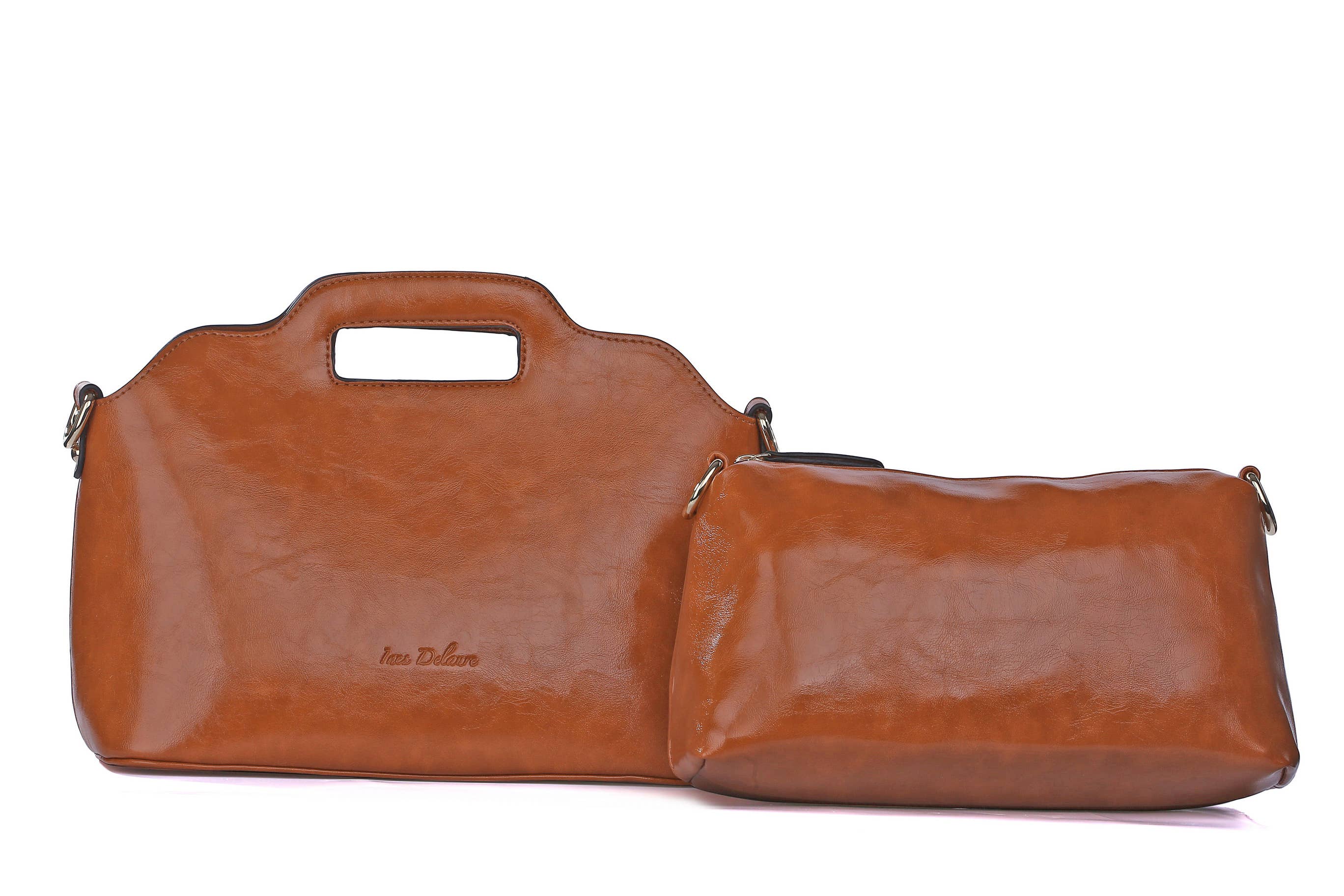 INES DELAURE – wholesale Top handle bag – women's – “Two in one” handbag16