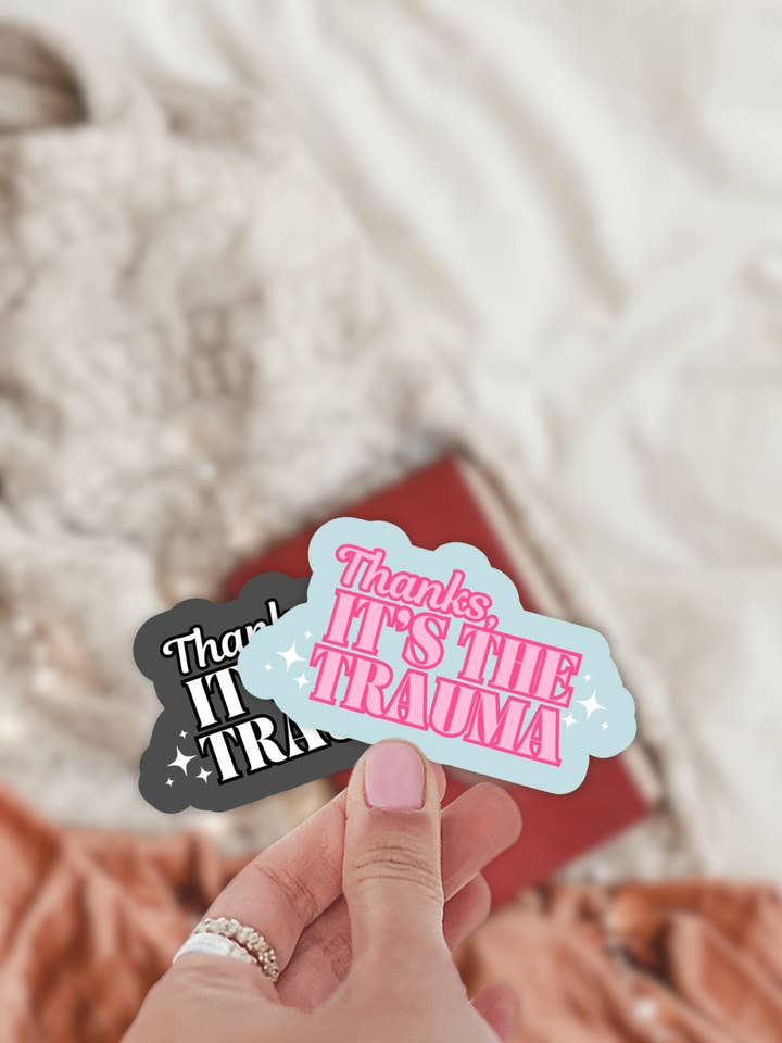 Obrigado É O Autocolante Trauma por atacado de Shadowbound Spines LLC